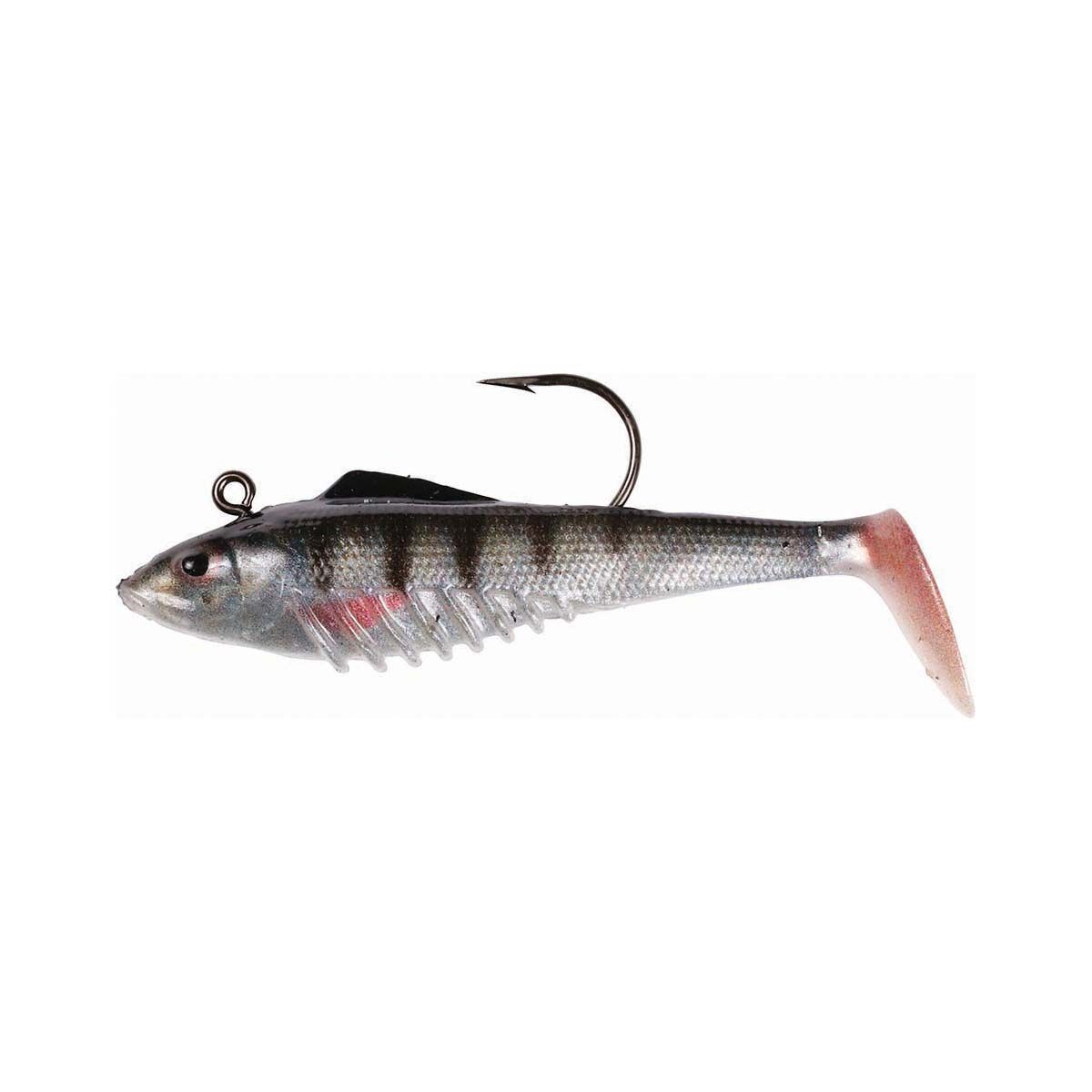 Squidgie Slick Rig Soft Plastic Lure 100mm Live Perch, Live Perch, bcf_hi-res