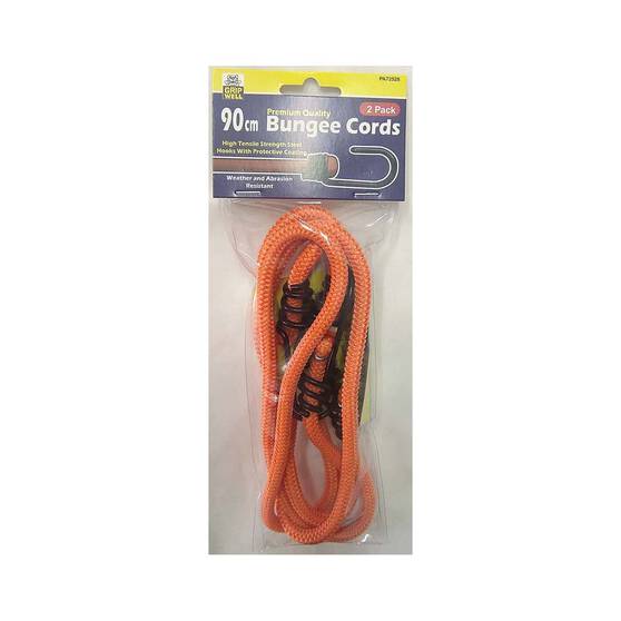 Gripwell Metal Hook Bungee Cord - 90cm, 2 Pack, , bcf_hi-res