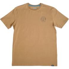 Nomad Men’s Trophy Badge Short Sleeve Tee, Stone, bcf_hi-res