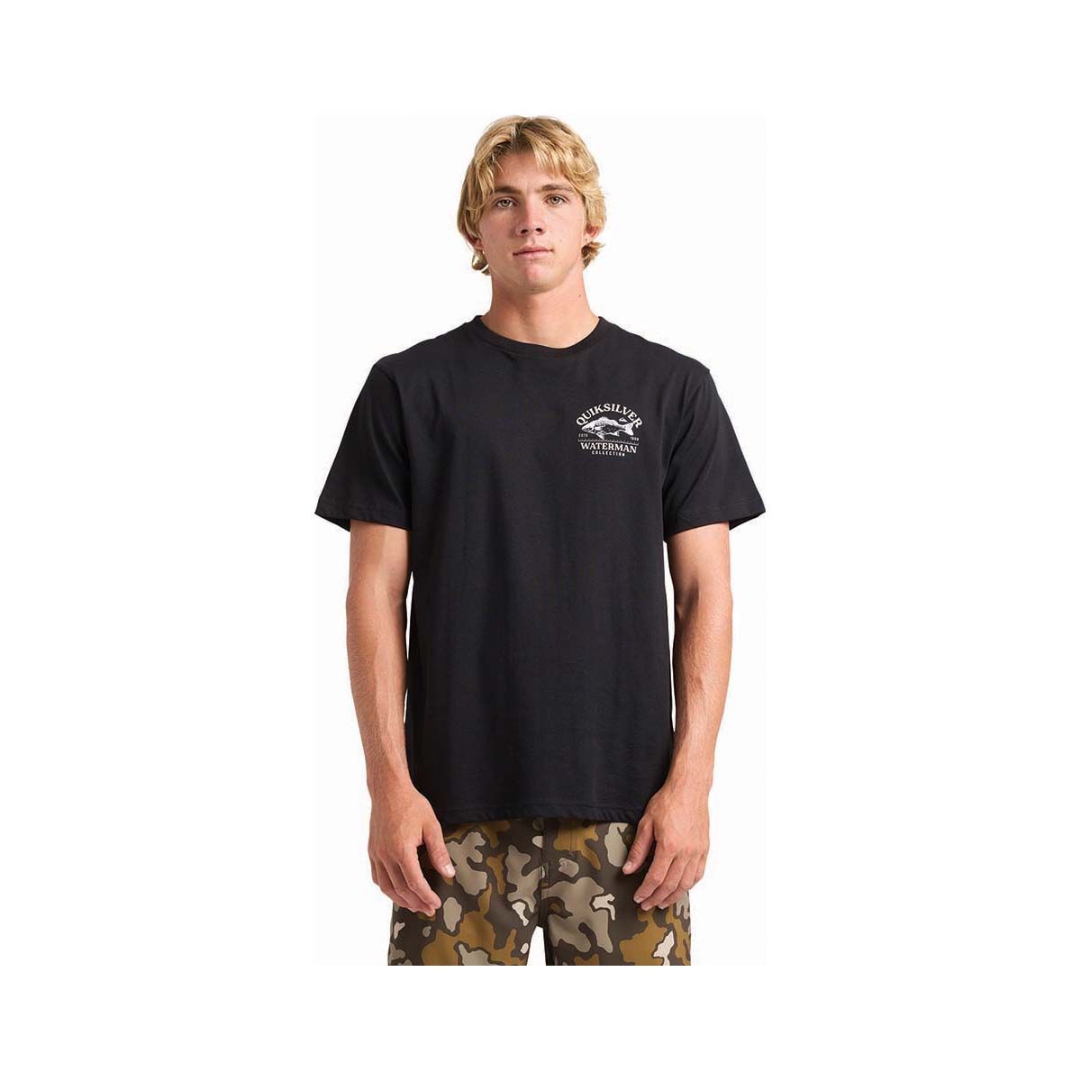 Quiksilver Men&rsquo;s Bayside Short Sleeve Tee Black S, Black, bcf_hi-res