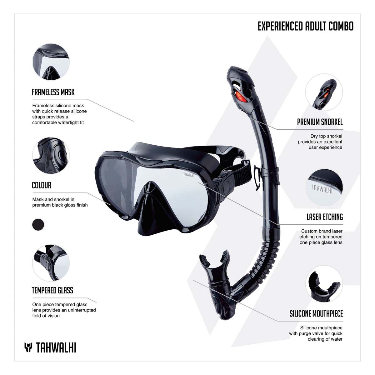 Tahwalhi Experienced Adult Combo Snorkel, , bcf_hi-res