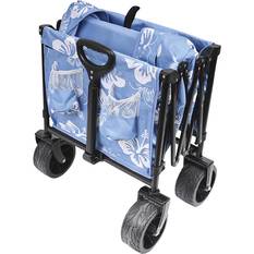 Wanderer Flat Fold Beach Cart 100kg Hibiscus, , bcf_hi-res