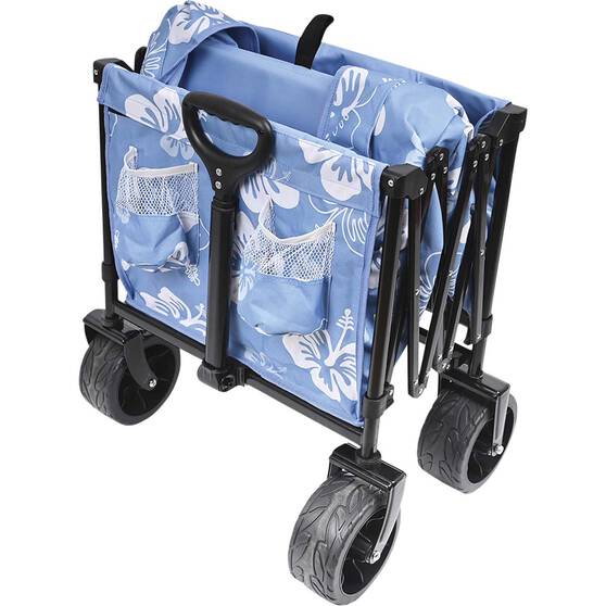 Wanderer Flat Fold Beach Cart 100kg Hibiscus, , bcf_hi-res