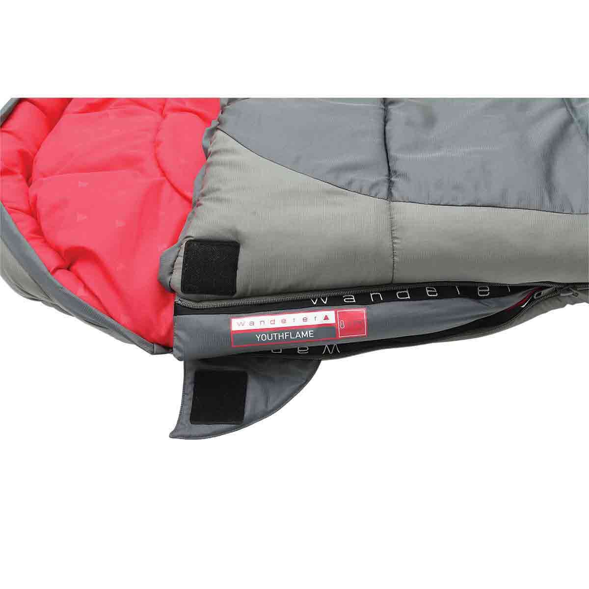 Wanderer YouthFlame -1.3&deg;C Hooded Sleeping Bag Pink, Pink, bcf_hi-res