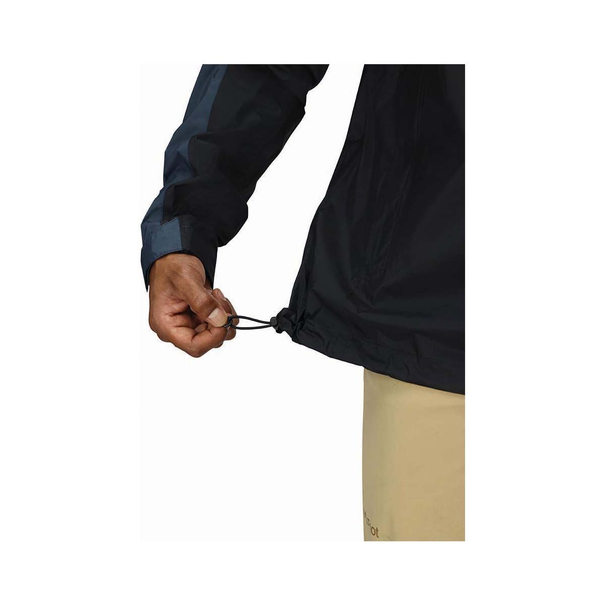 Marmot Men&rsquo;s Waterproof PreCip Eco Jacket, Black / Blue, bcf_hi-res