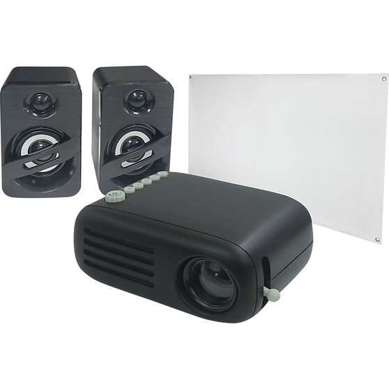 Portable Led Mini Projector Screen And Speaker Pack Bcf