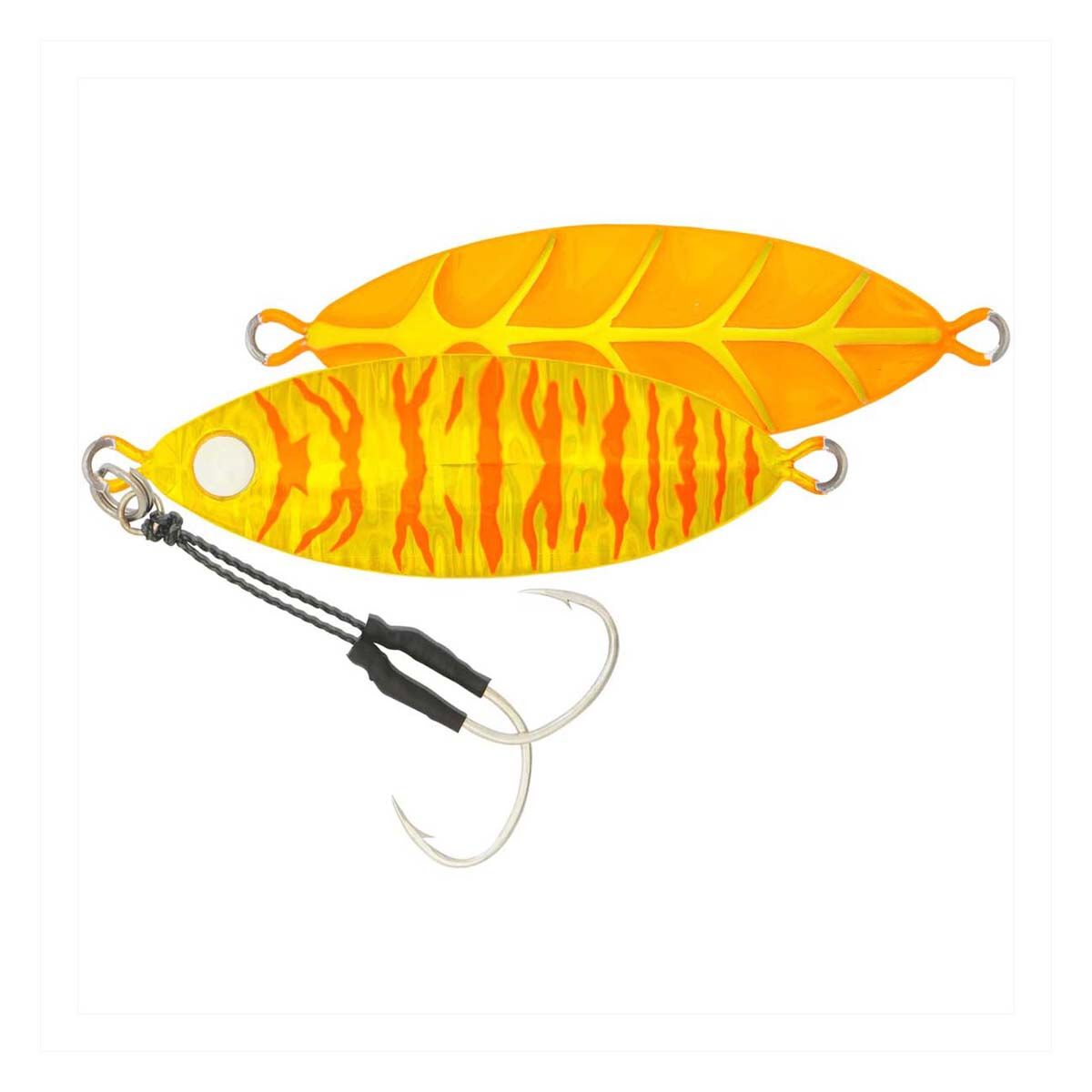Samaki Ribcage Slow Fall Jig Lure 80g Golden Carrot, Golden Carrot, bcf_hi-res