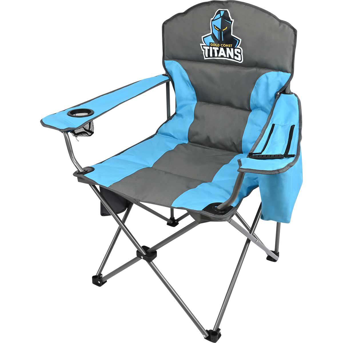 NRL Gold Coast Titans Camp Chair 130kg, , bcf_hi-res
