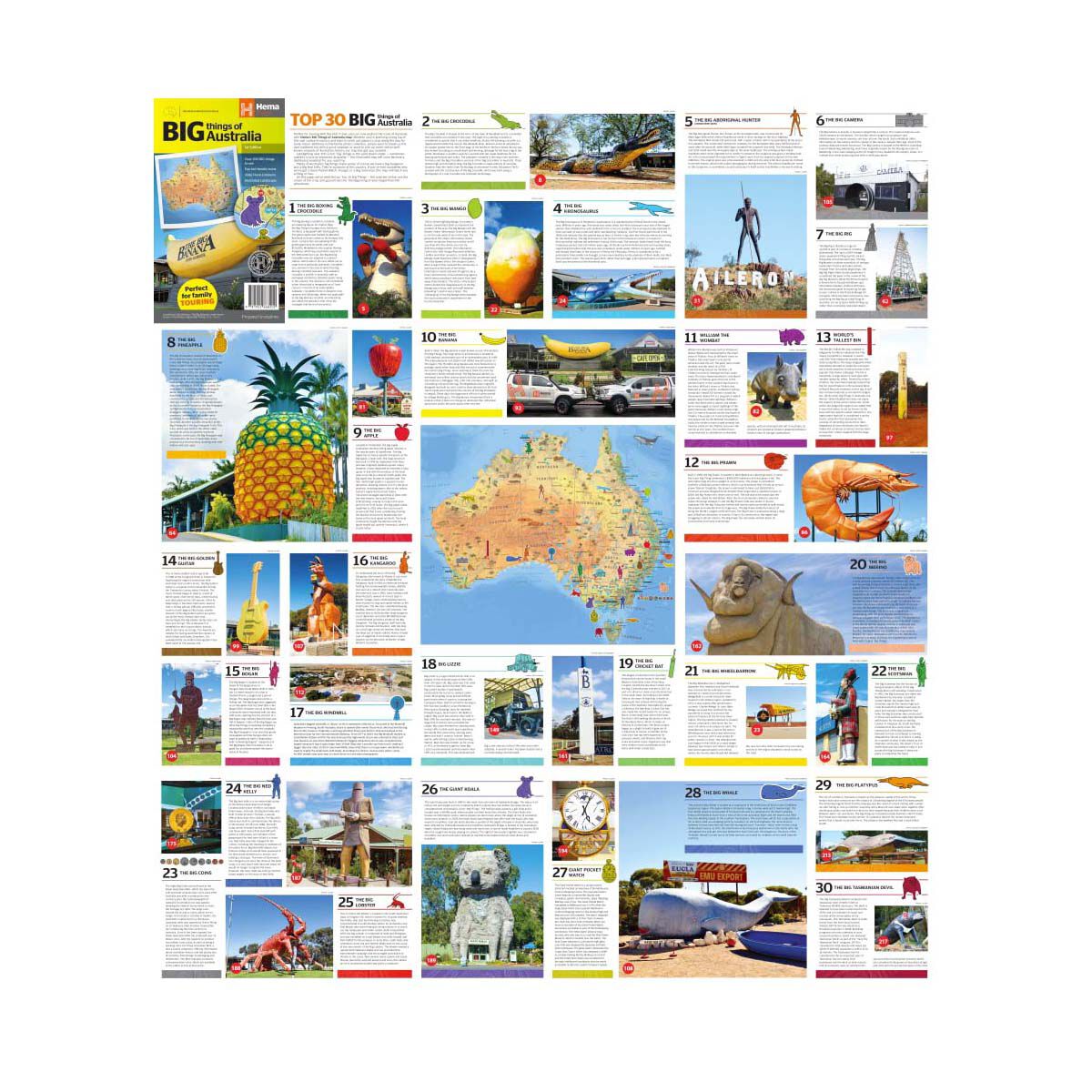 Hema Map Big things of Australia Map, , bcf_hi-res