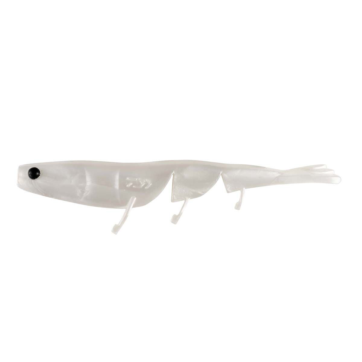 Diawa BaitJunkie Prawn Soft Plastic Lure 5in White Pearl, White Pearl, bcf_hi-res