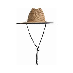 Quiksilver Youth Spiral Flame Straw Hat Natural OSFM, Natural, bcf_hi-res