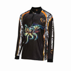 Savage Gear Men's Squid Fishing Shirt Black 2XL, Black, bcf_hi-res