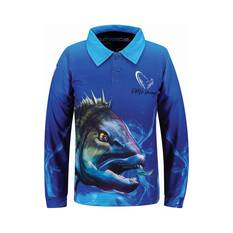 Savage Gear Kids' Little Savage Bream Fishing Shirt Blue 4, Blue, bcf_hi-res