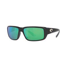 Costa Fantail Men's Sunglasses Black with Green Lens, , bcf_hi-res