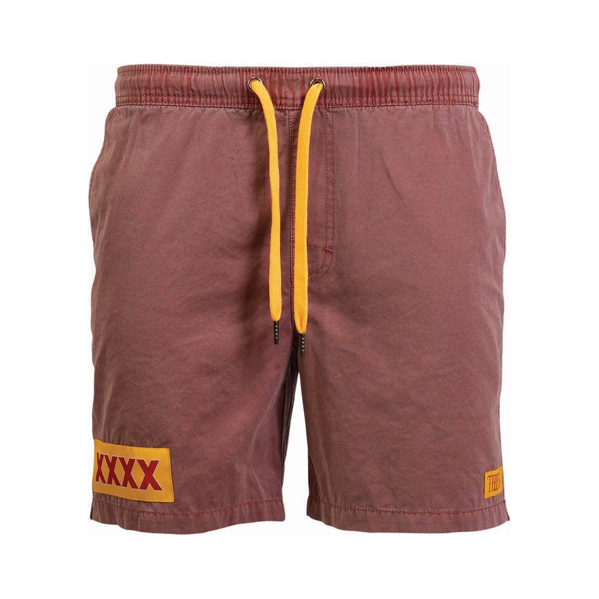 Tide Apparel XXXX Men's Beach Shorts Maroon 32, Maroon, bcf_hi-res
