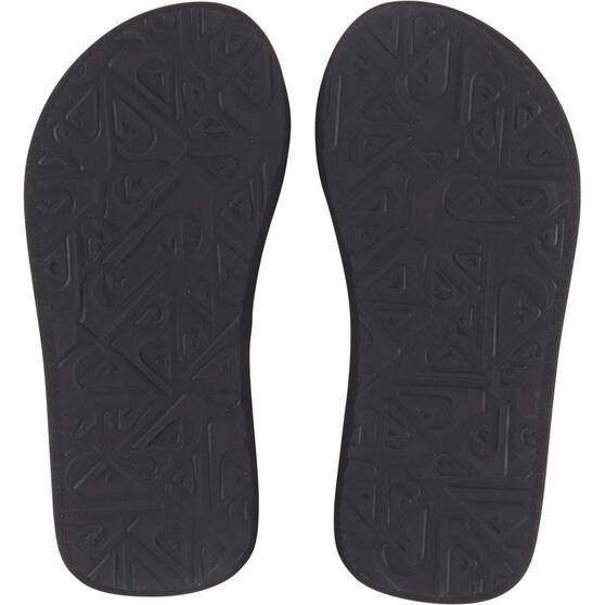 Quiksilver Kids Molokai Layback Thongs, Black / White, bcf_hi-res