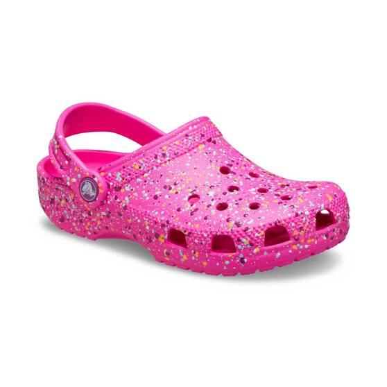 Crocs Toddlers Classic Paint Splat Clogs, Pink, bcf_hi-res