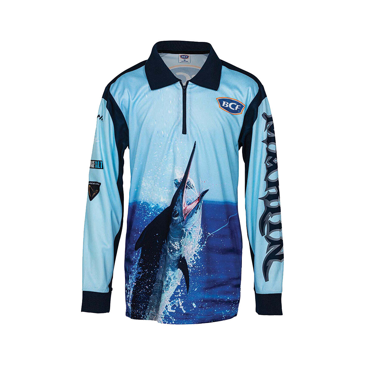 BCF Kids' Marlin 19 Sublimated Polo Navy 14 BCF