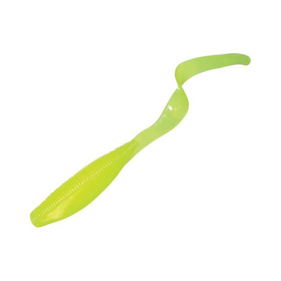Zman Streakz Curltailz Soft Plastic Lure 5in 4 Pack Hot Chartreuse, Hot Chartreuse, bcf_hi-res