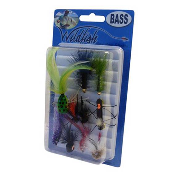Wildfish Bass Flies 10 Pack, , bcf_hi-res