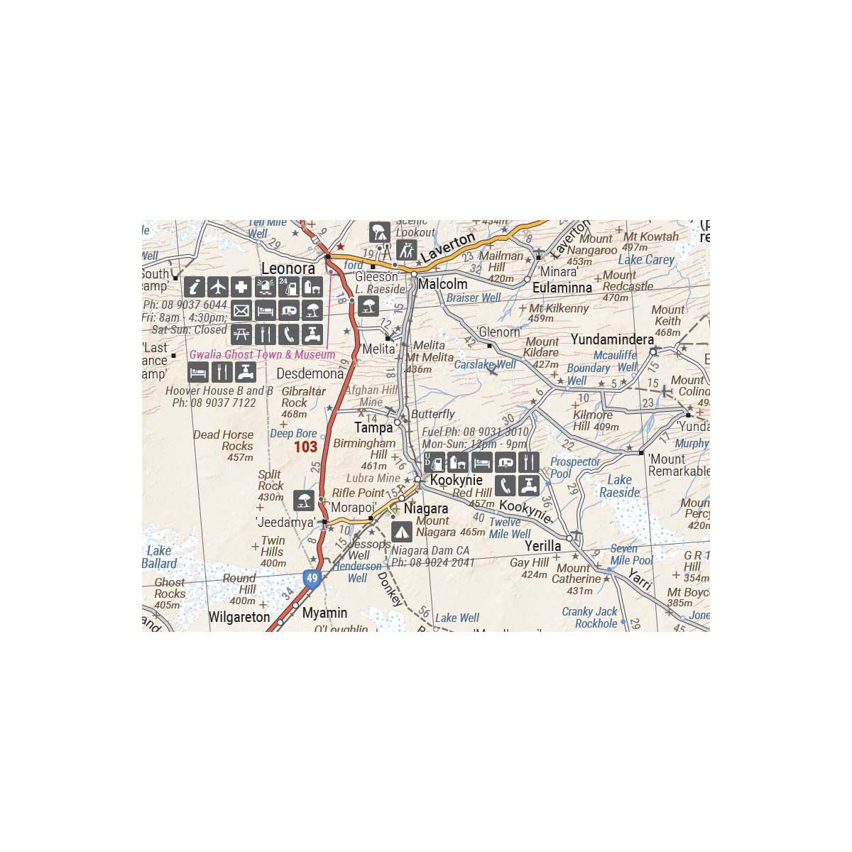 Hema Map Great Desert Tracks Western Sheet, , bcf_hi-res