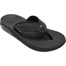 Quiksilver Men’s Mathodic Recovery Sandals, Black, bcf_hi-res