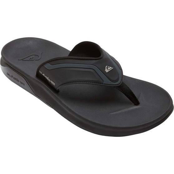Quiksilver Men’s Mathodic Recovery Sandals, Black, bcf_hi-res