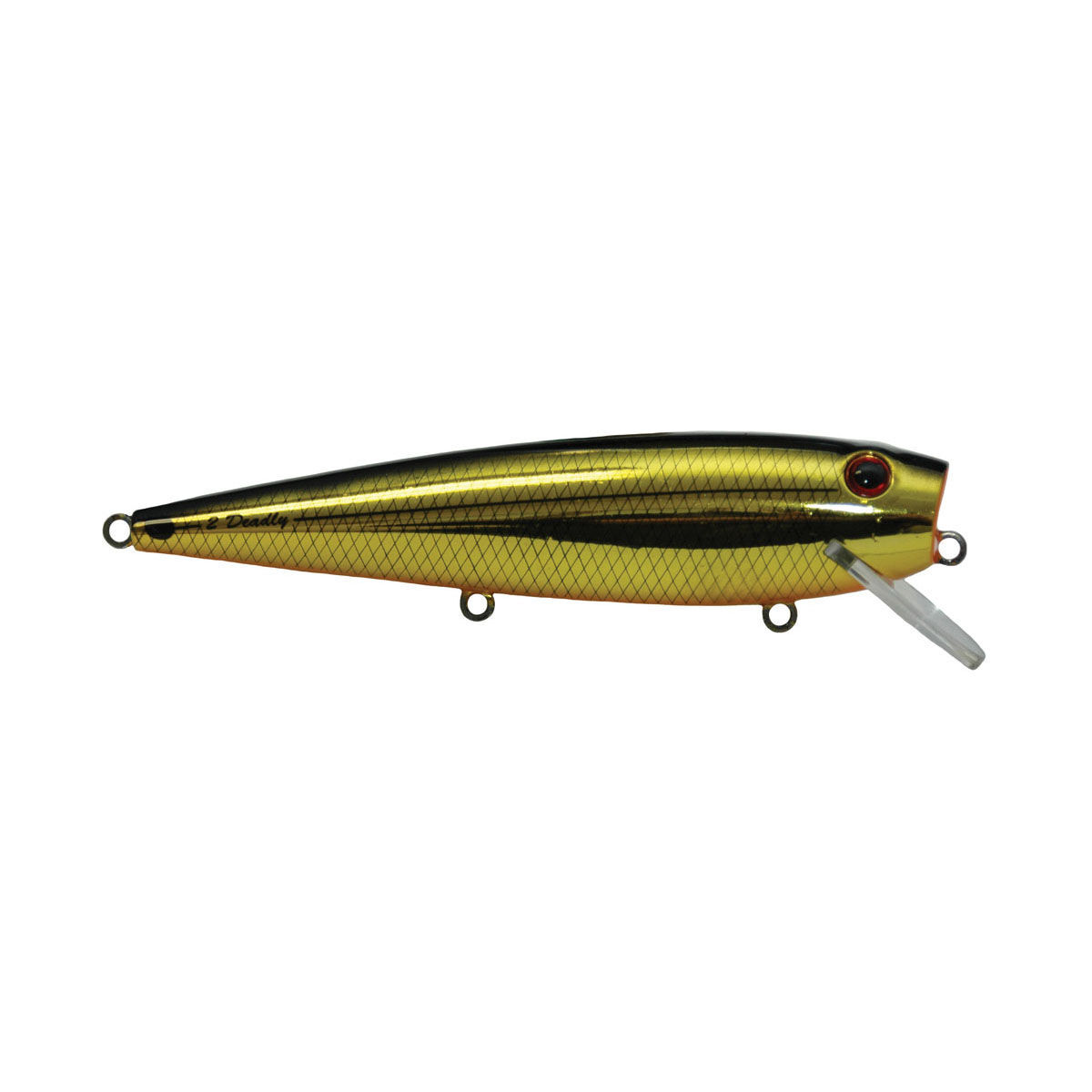 Killalure 2Deadly Hard Body Lure 120mm Gold Black, Gold Black, bcf_hi-res