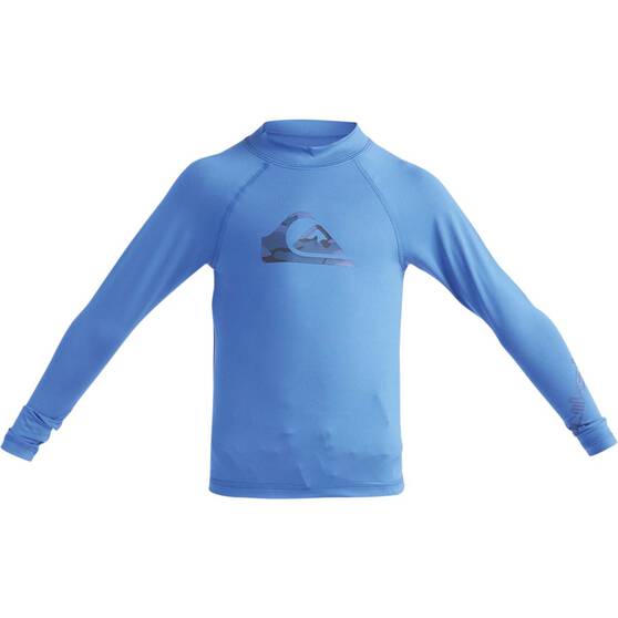 Quiksilver Kids Long Sleeve Rashie, Blue, bcf_hi-res