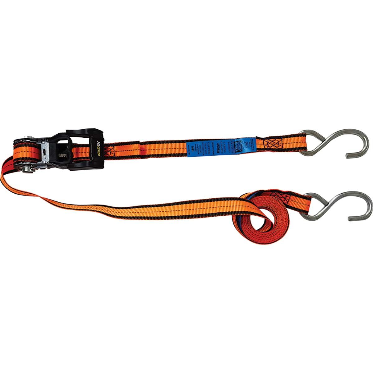 Gripwell Nylon Edge Ratchet Tie down 4mx25mm 2 Pack, , bcf_hi-res