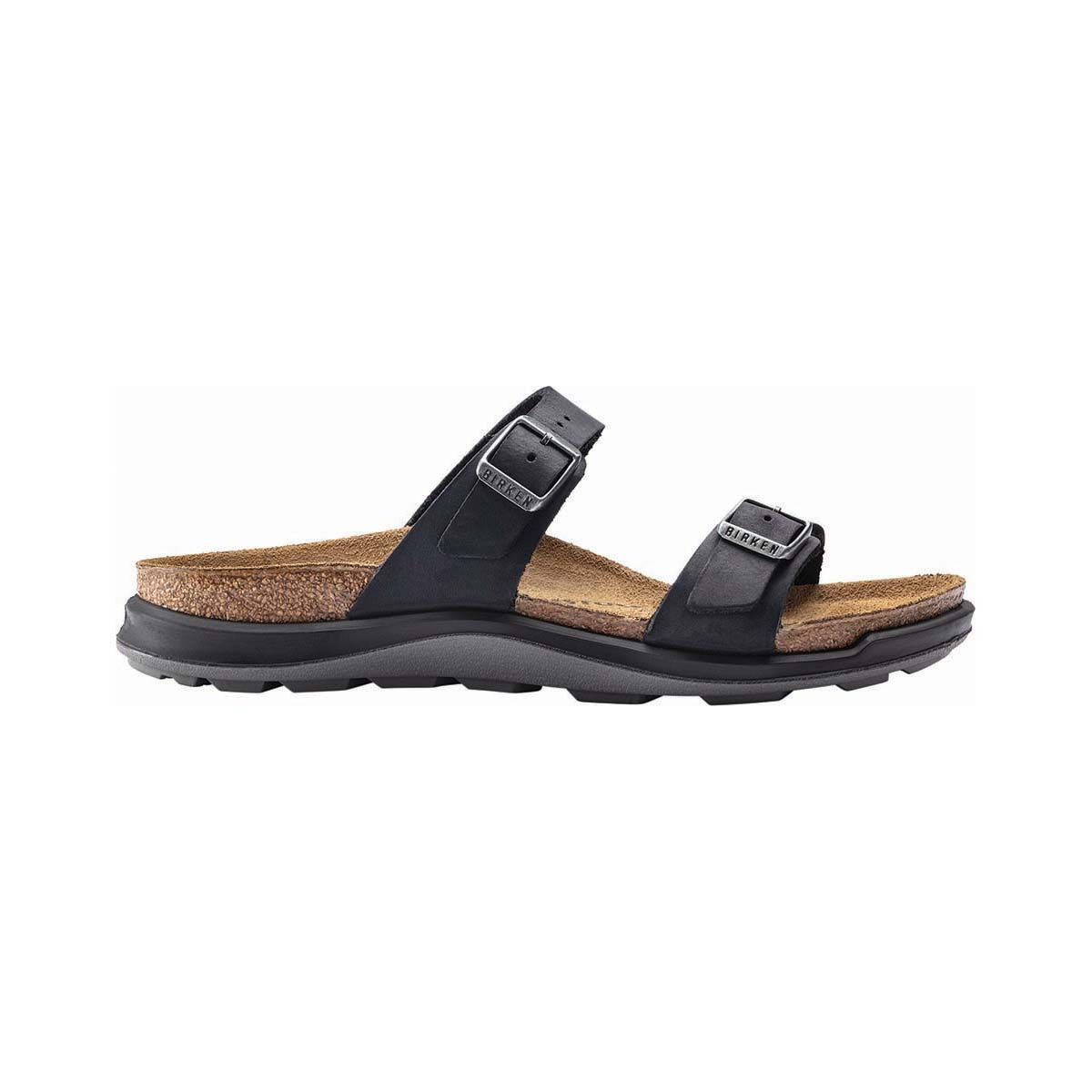 Birkenstock Women&rsquo;s Sierra Narrow Cross Town Oiled Leather Sandals Black 35, Black, bcf_hi-res