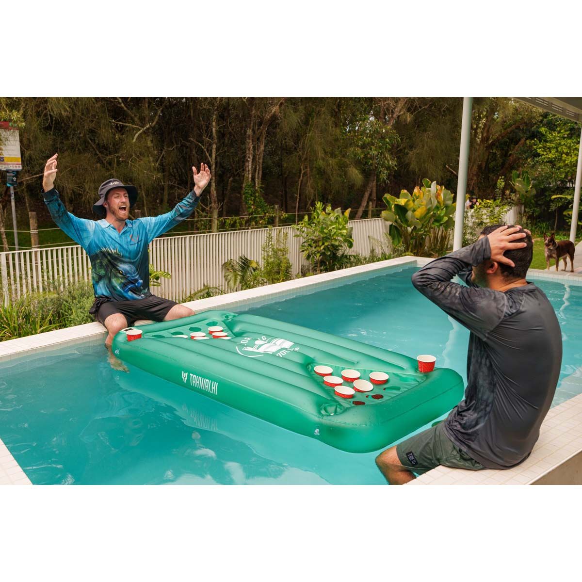 Tahwalhi Solar Light Up Pong Table Pool Inflatable, , bcf_hi-res