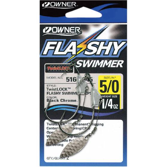 Owner Flashy Swimmer Weedless Hooks 5 / 0