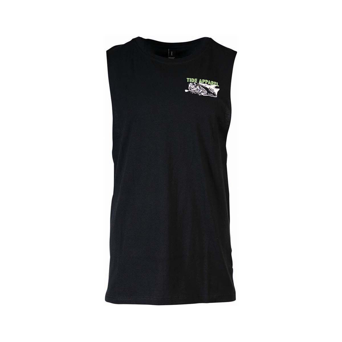 Tide Apparel Men's Stress Less Tank Black S, Black, bcf_hi-res