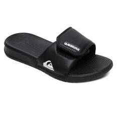 Quiksilver Bright Coast Adjust GS Kids Slides, Black/White, bcf_hi-res