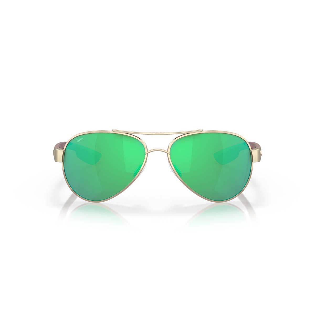 Costa Loreto Women's Polarised Sunglasses Rose Gold with Green Lens, , bcf_hi-res