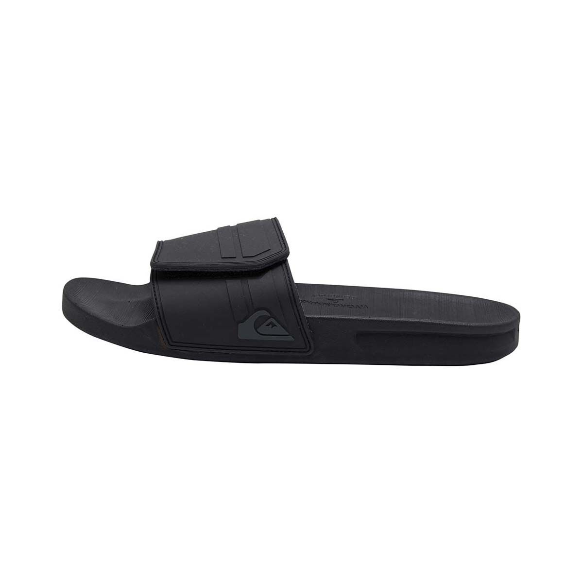 Quiksilver Men&rsquo;s Adjust Rivi Slides, Black/Grey, bcf_hi-res