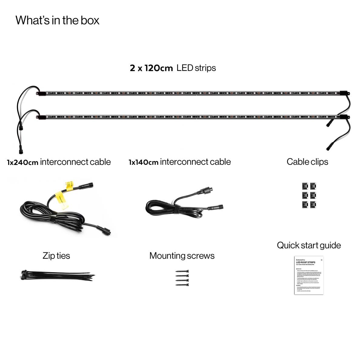 ECOXGEAR SoundExtreme LED Strips 1.2m, , bcf_hi-res