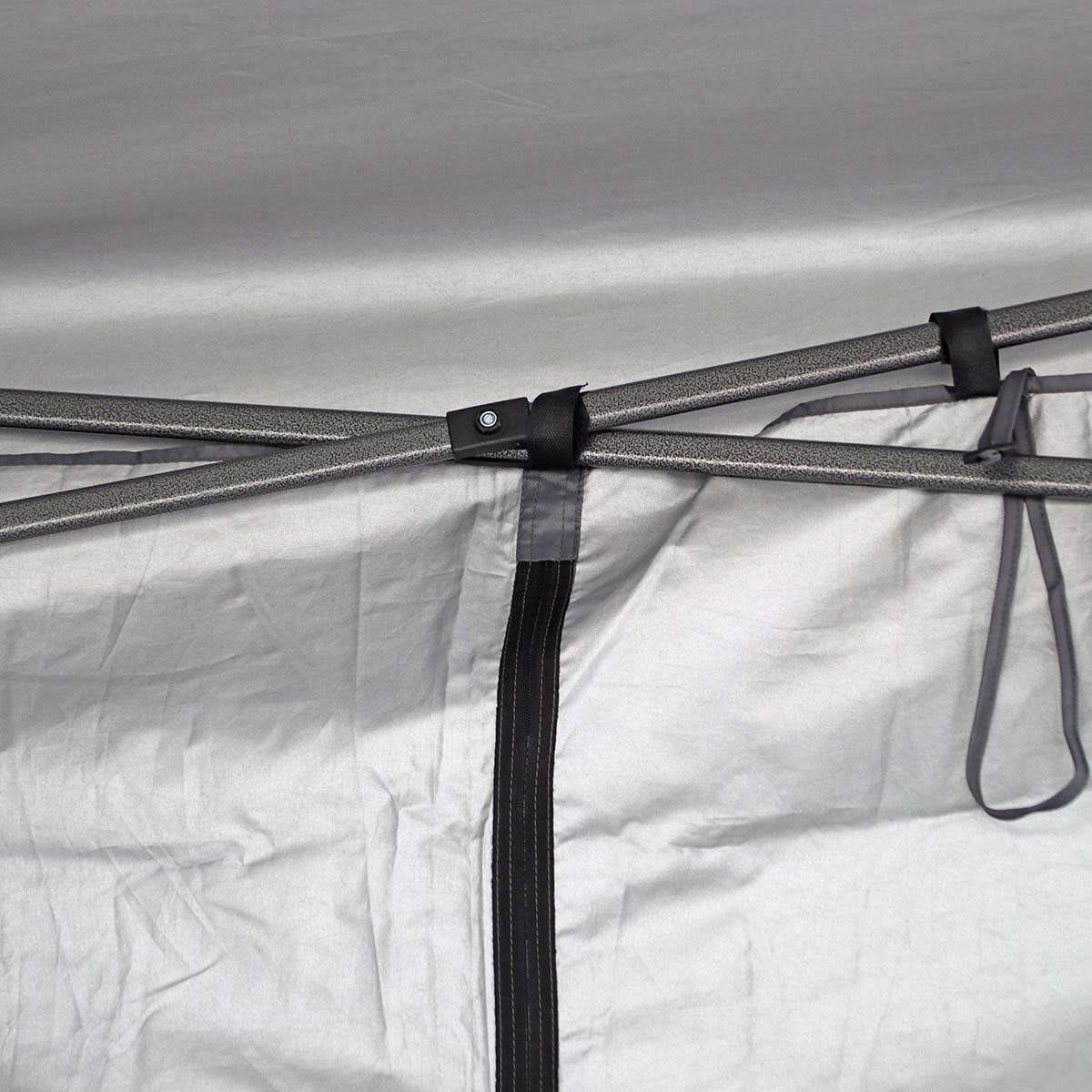 Wanderer Grab & Go Gazebo Side Wall with Door 3x3m, , bcf_hi-res