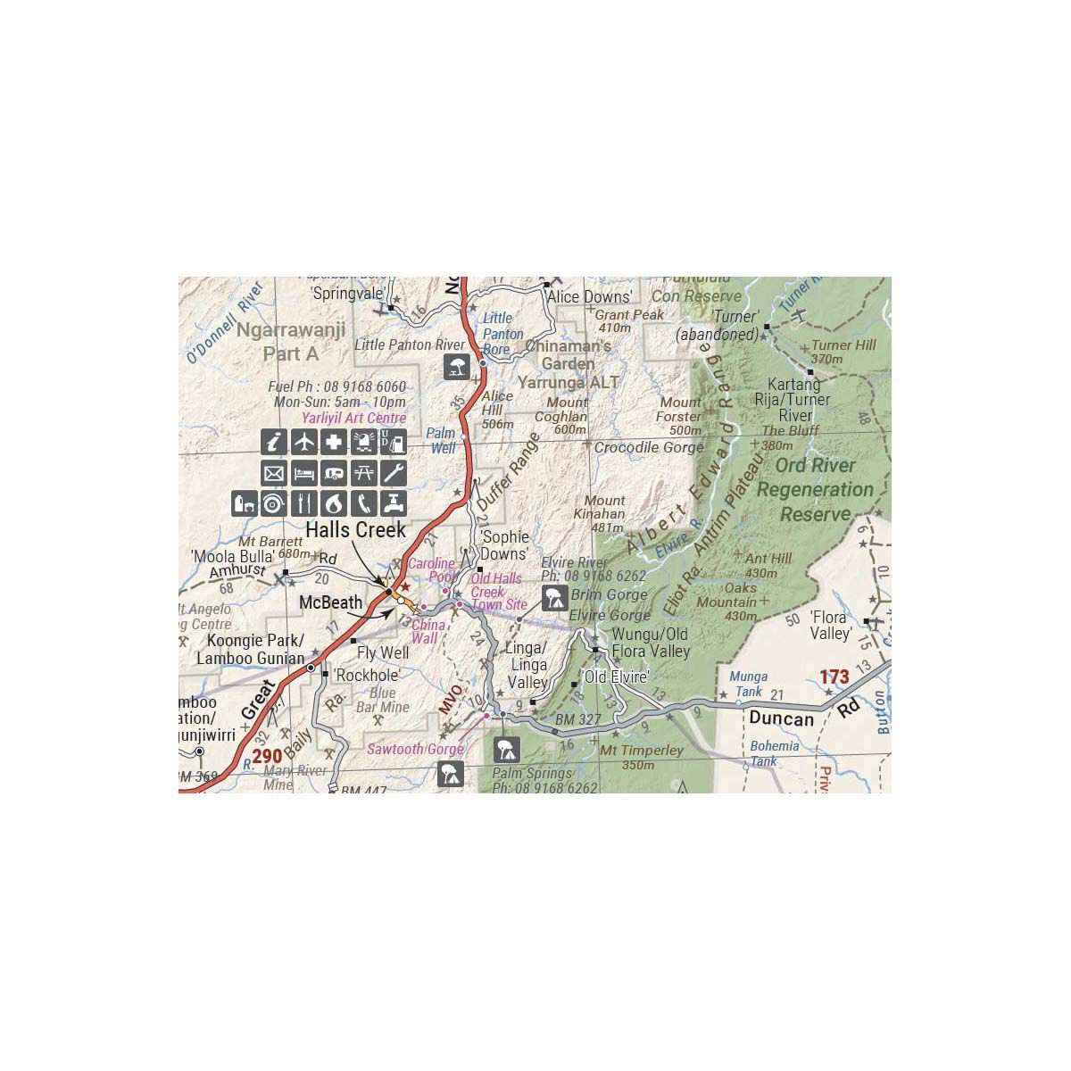 Hema Map Great Desert Tracks Central Sheet, , bcf_hi-res