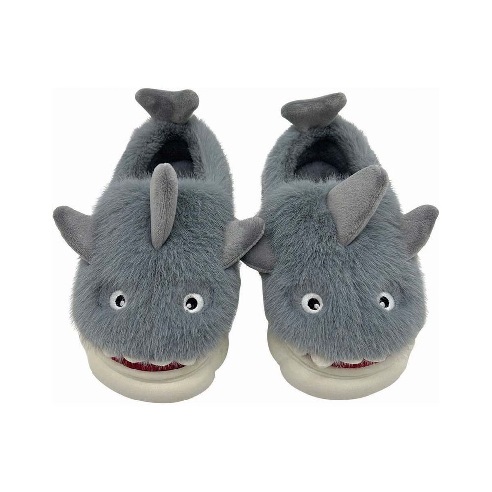 BCF Kids' Shark Slippers Grey 34-35 BCF