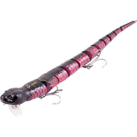Savage 3D Snake Surface Lure 20cm Red Belly Black Snake 25g, Red Belly Black Snake, bcf_hi-res