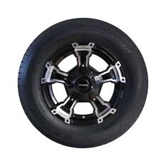 Atlantic Alloy Wheel & Tryre X-Series 13x5inch, 165,5x4.50 Stud Pattern Black, , bcf_hi-res