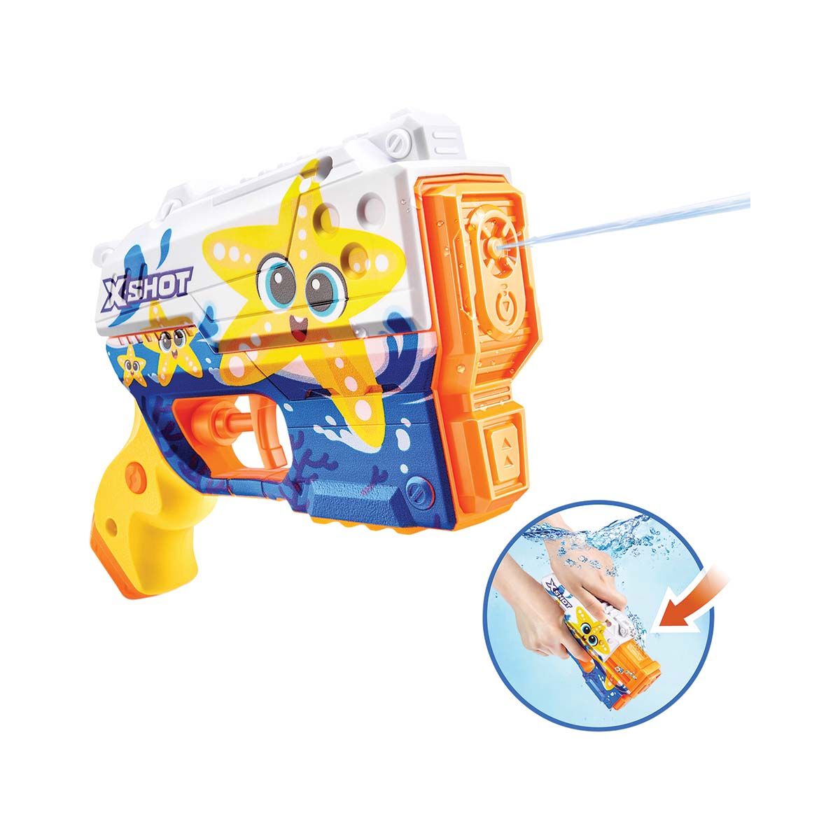 ZURU X-Shot Fast Fill Skins Starfish Junior Water Blaster, , bcf_hi-res