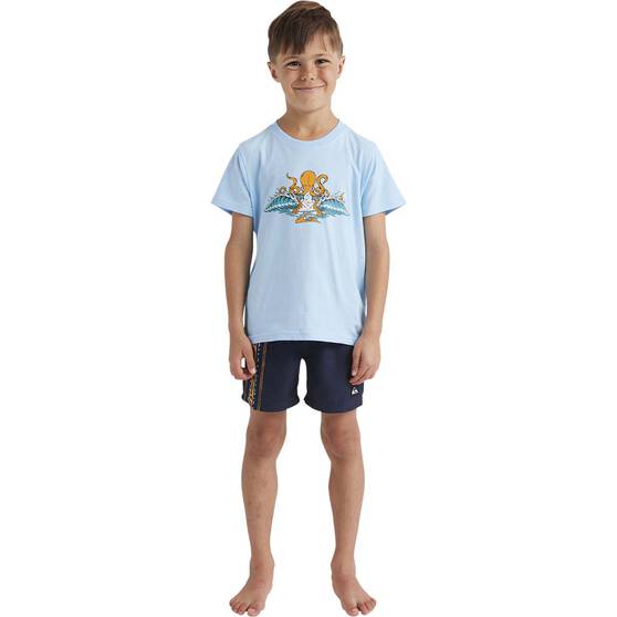 Quiksilver Kids Octo Pits Short Sleeve Tee, Blue, bcf_hi-res
