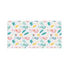 BCF Packable Towel Yellow Seahorse, , bcf_hi-res