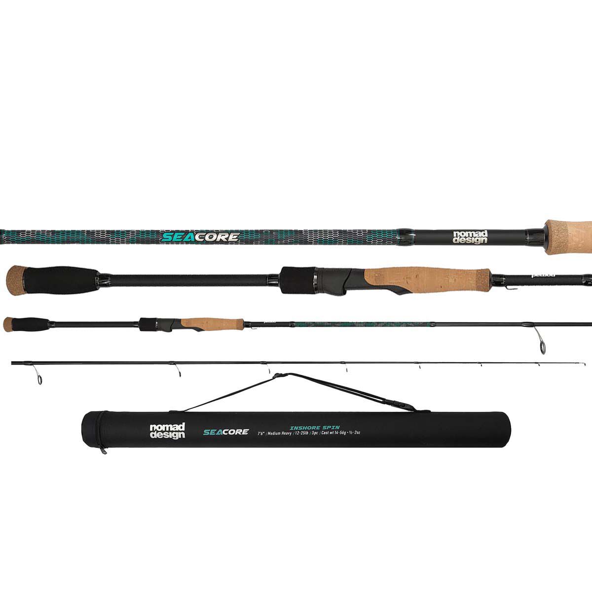 Nomad Seacore Inshore Travel Spinning Rod, , bcf_hi-res