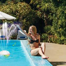 Spire Floating Light Up Bluetooth Speaker with Fountain, , bcf_hi-res