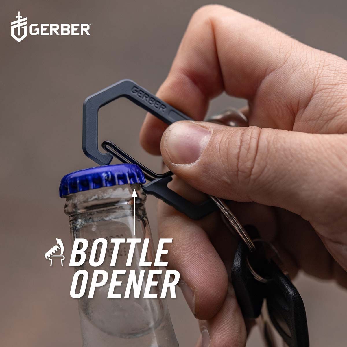 Gerber Keychain Multi-Tool Carabiner Blue, Blue, bcf_hi-res