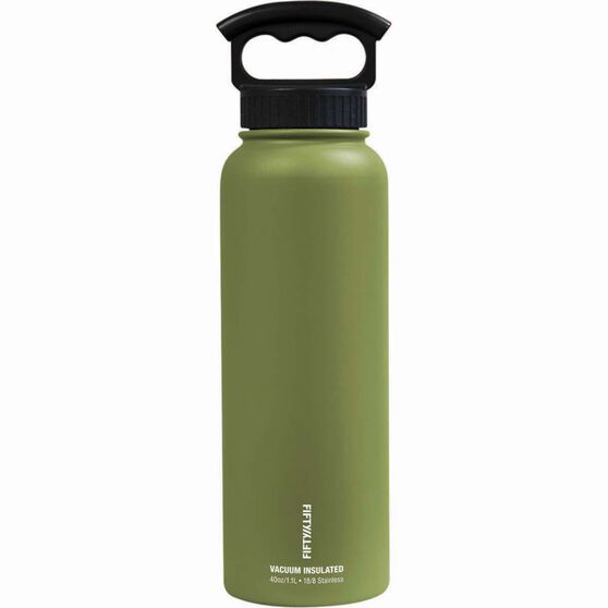 Fifty Fifty Insulated Drink Bottle 1 1l Olive Bcf